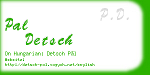 pal detsch business card