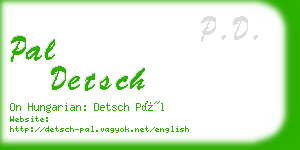 pal detsch business card